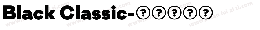 Black Classic字体转换